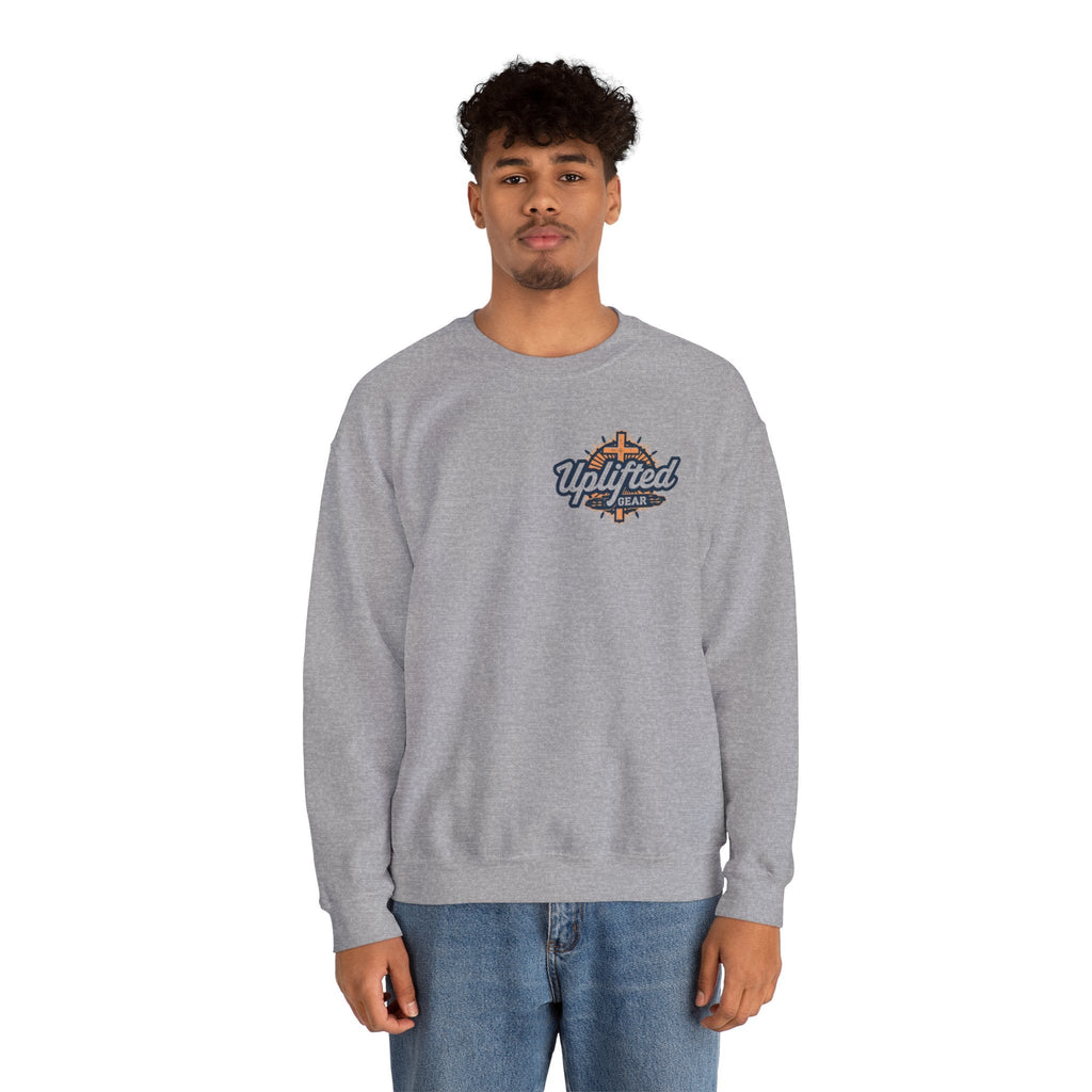 Trust in The Lord Proverbs 3:5-6 Biblical Design Crewneck Sweatshirt Printify