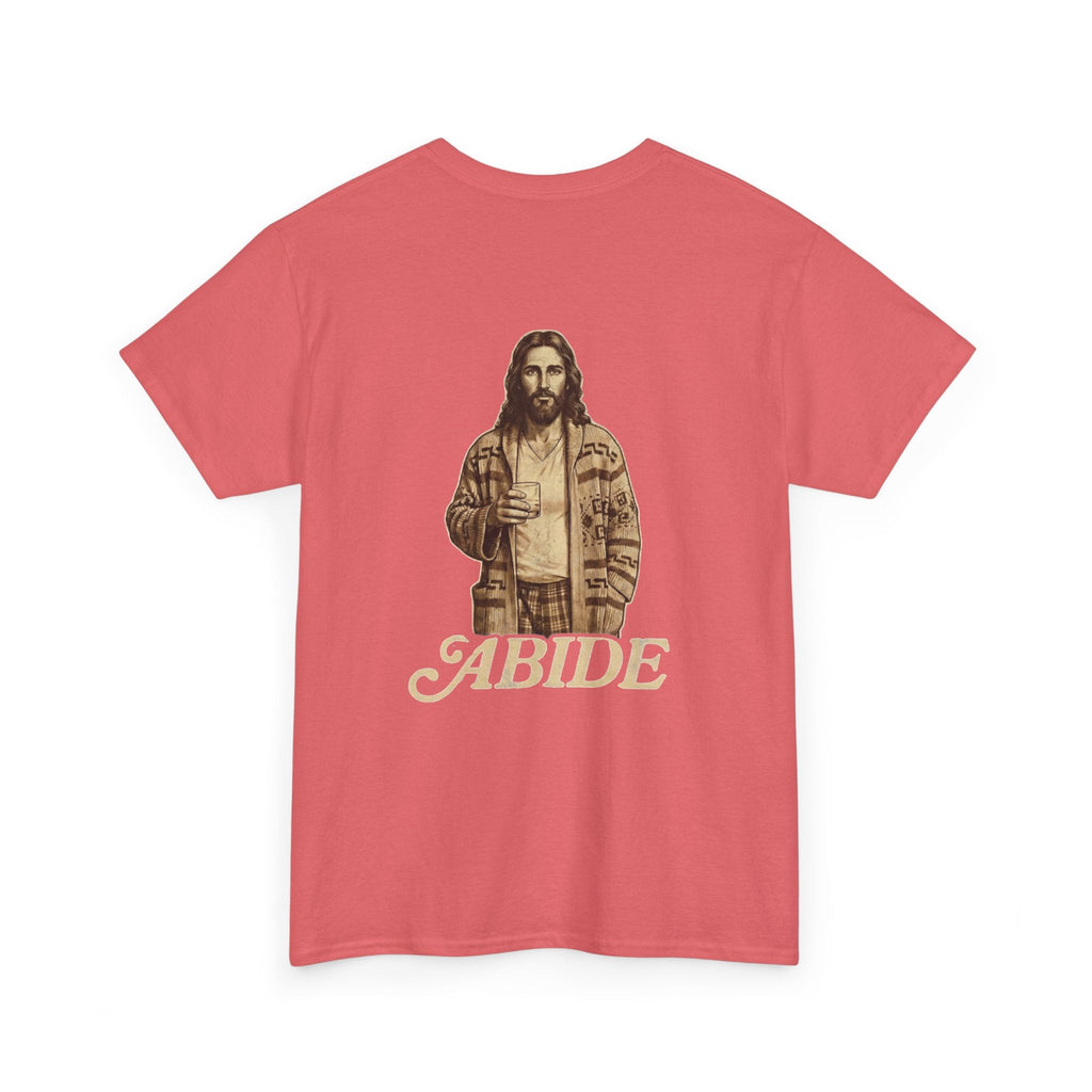 Abide Vintage Jesus Tee — "The Dude" Graphic Christian T-Shirt Printify