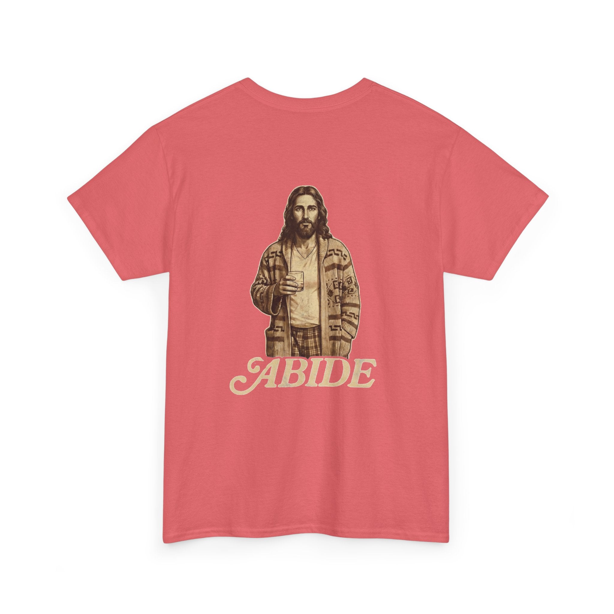 Abide Vintage Jesus Tee — "The Dude" Graphic Christian T-Shirt Printify