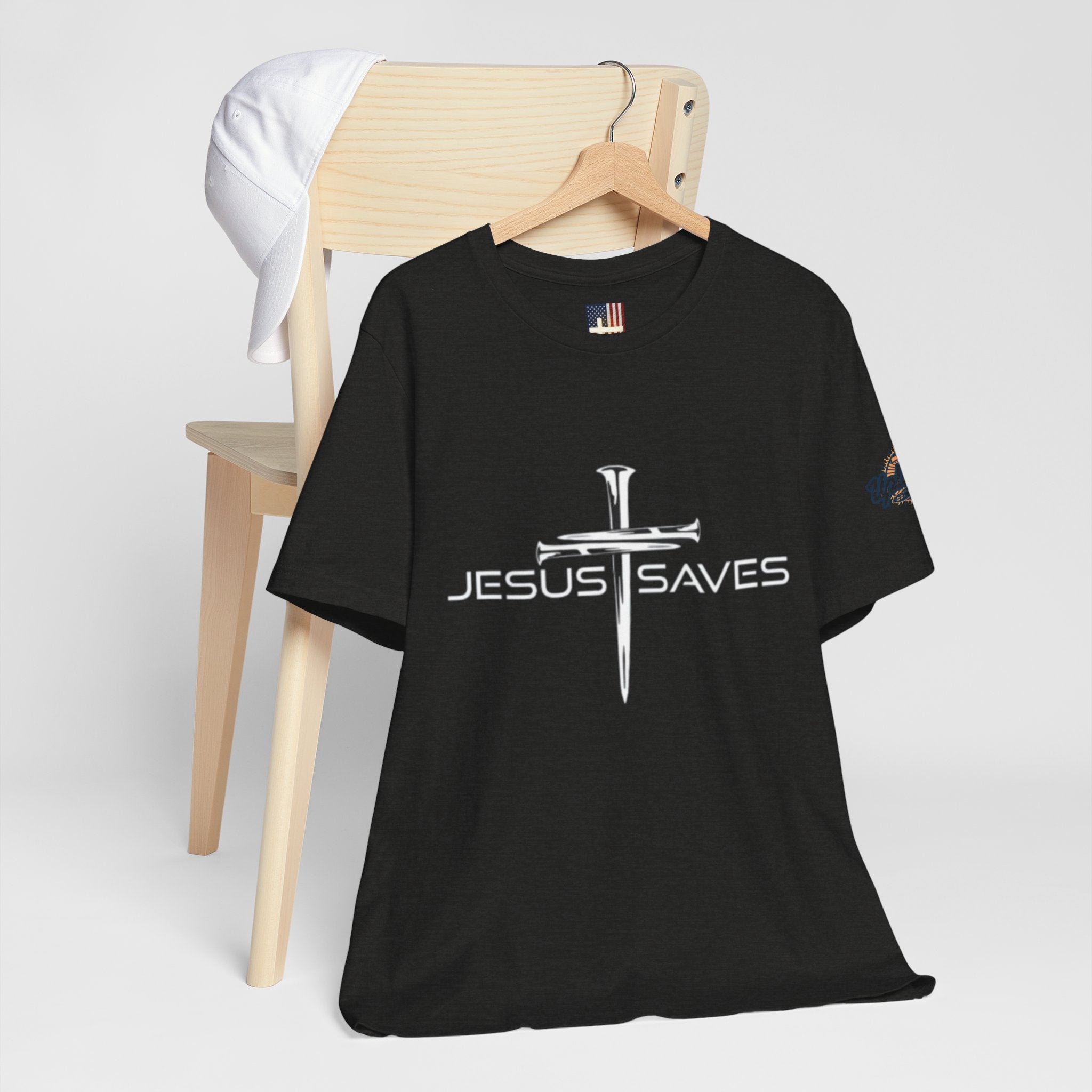 Copy of Jesus Saves T-shirt – 3 Nails Crucifix Cross Christian T-shirt for Redemption Faith & Bold Salvation Printify