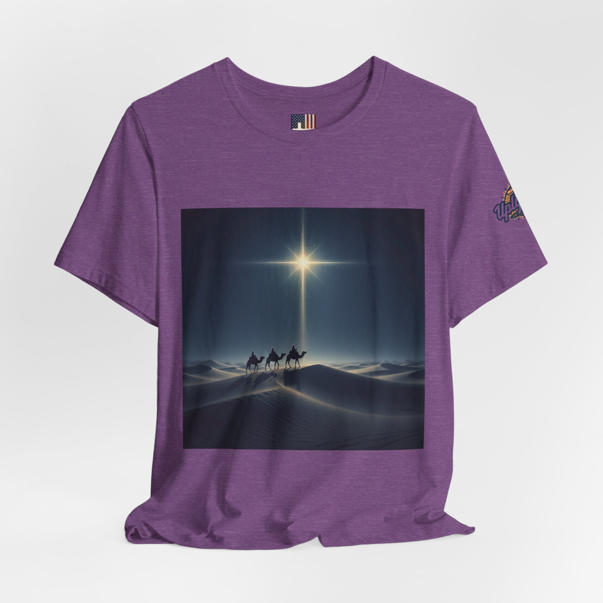 3 Wise Men T-shirt – Magi Camels Nativity Journey Christian Christmas T-shirt for Epiphany Faith & Holy Night Printify