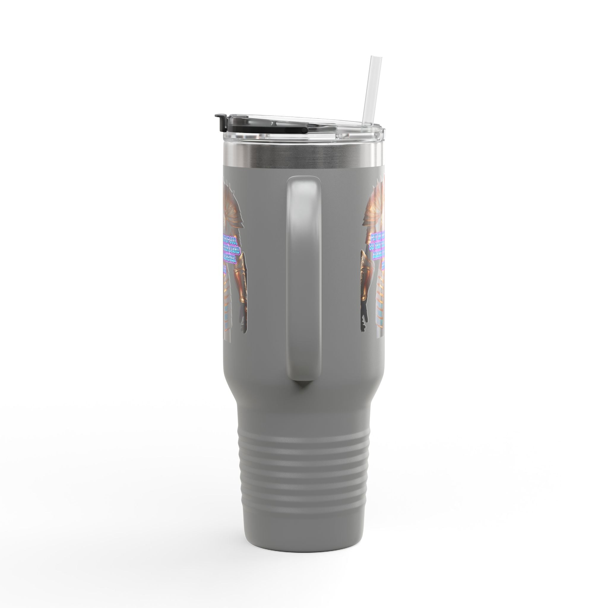 Religious Graphic Armor Of God Design - Insulated Travel Mug, 40oz Printify