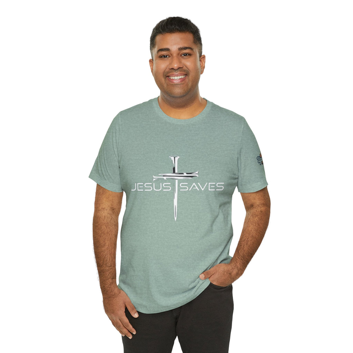 Copy of Jesus Saves T-shirt – 3 Nails Crucifix Cross Christian T-shirt for Redemption Faith & Bold Salvation Printify