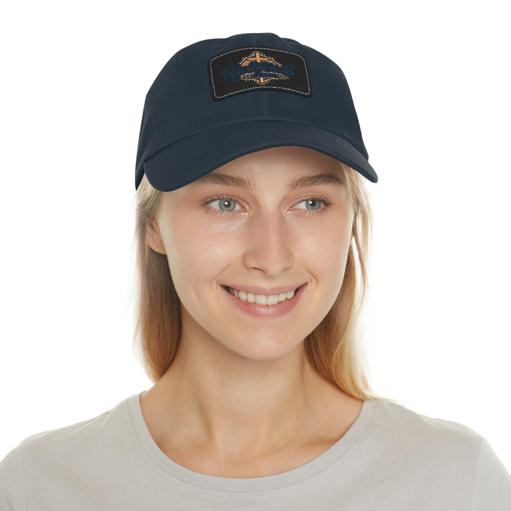 Uplifted Gear Dad Hat Christian Brand Rectangle Printify