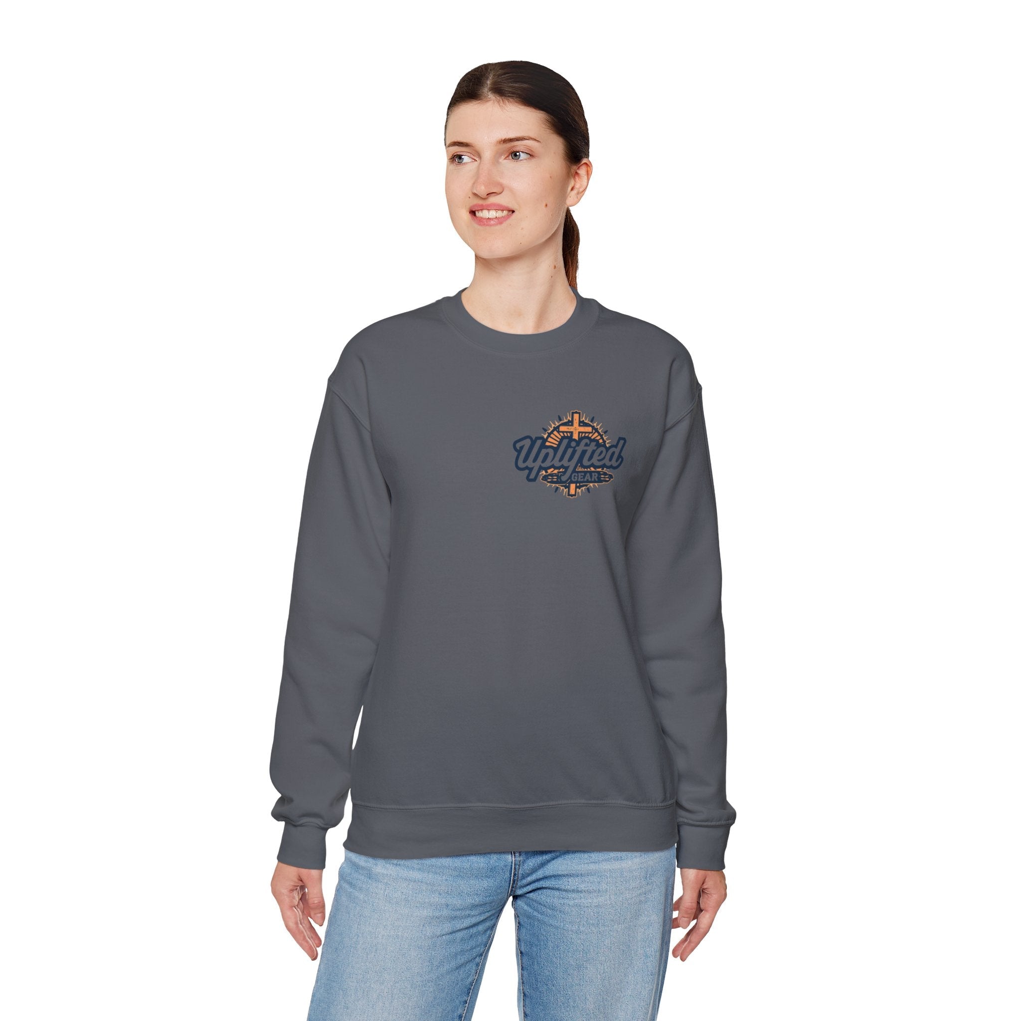 Religious Graphic Armor Of God Design - Unisex Heavy Blend™ Crewneck Sweatshirt Printify
