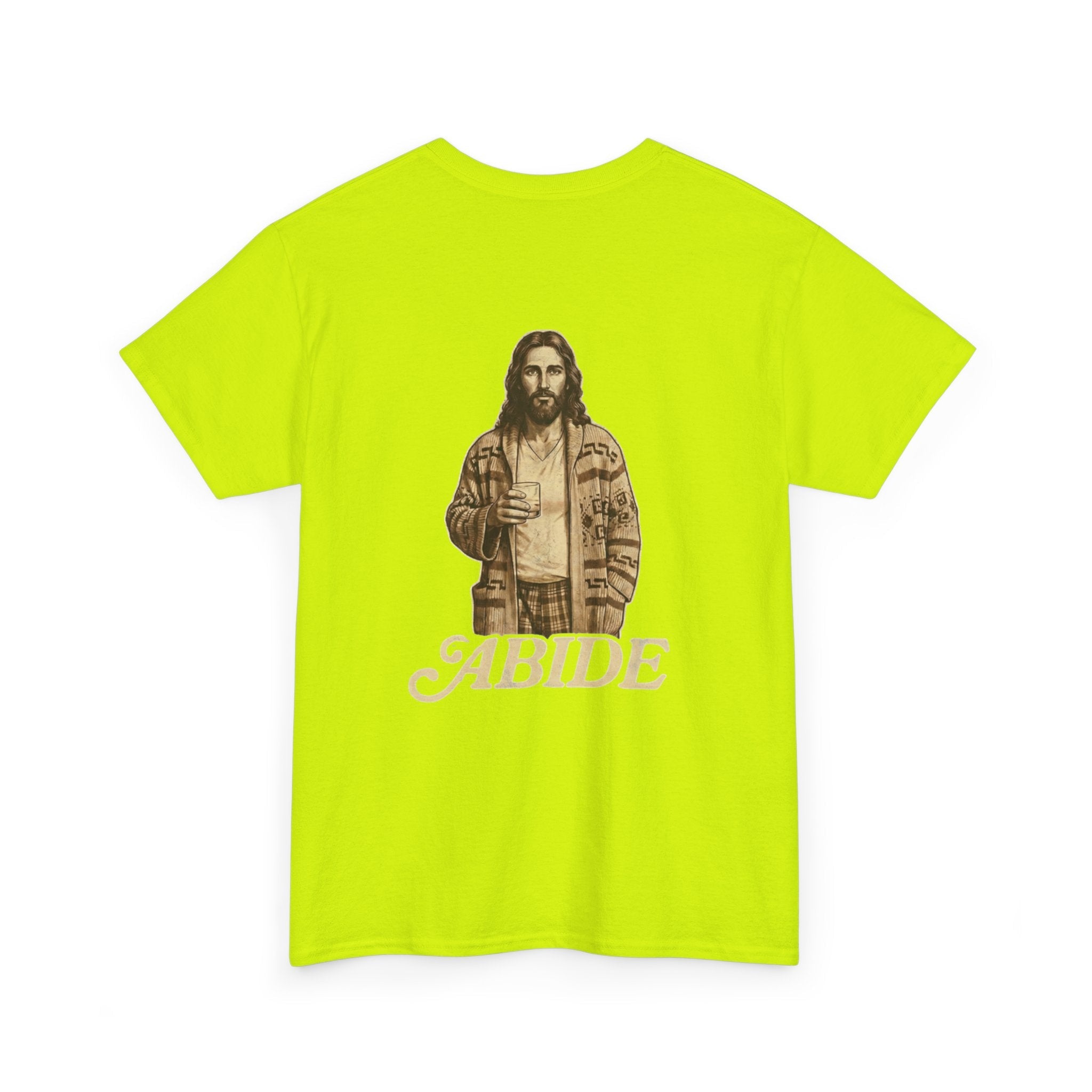 Abide Vintage Jesus Tee — "The Dude" Graphic Christian T-Shirt Printify