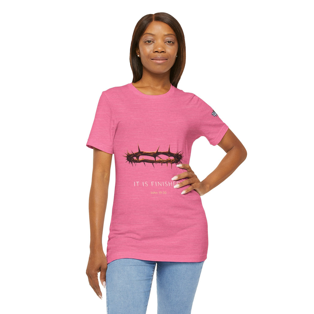 It Is Finished Crown of Thorns Tee — Christian John 19:30 Faith Shirt Printify