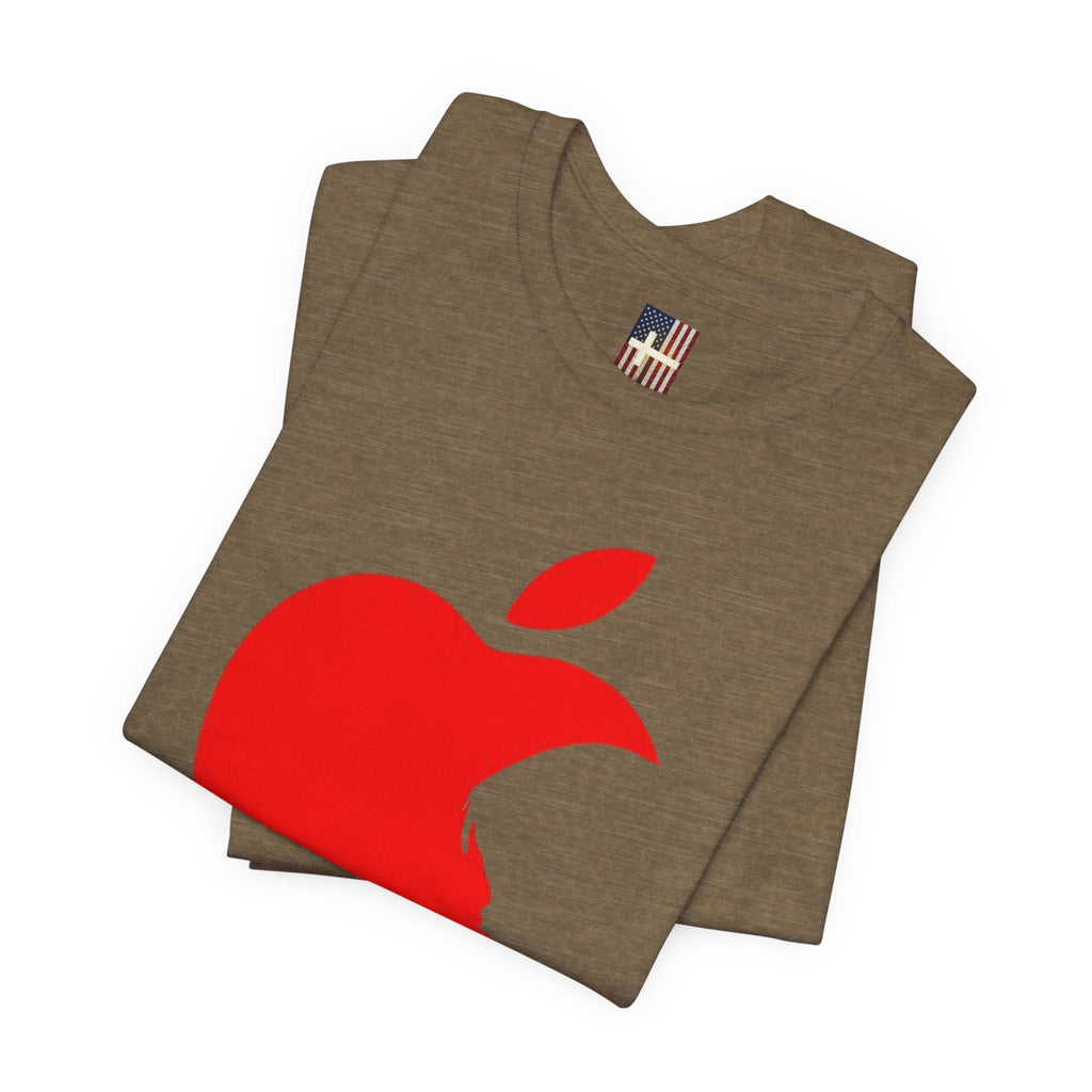 iPray Red Apple Christian T-Shirt — Faith Graphic Tee Printify