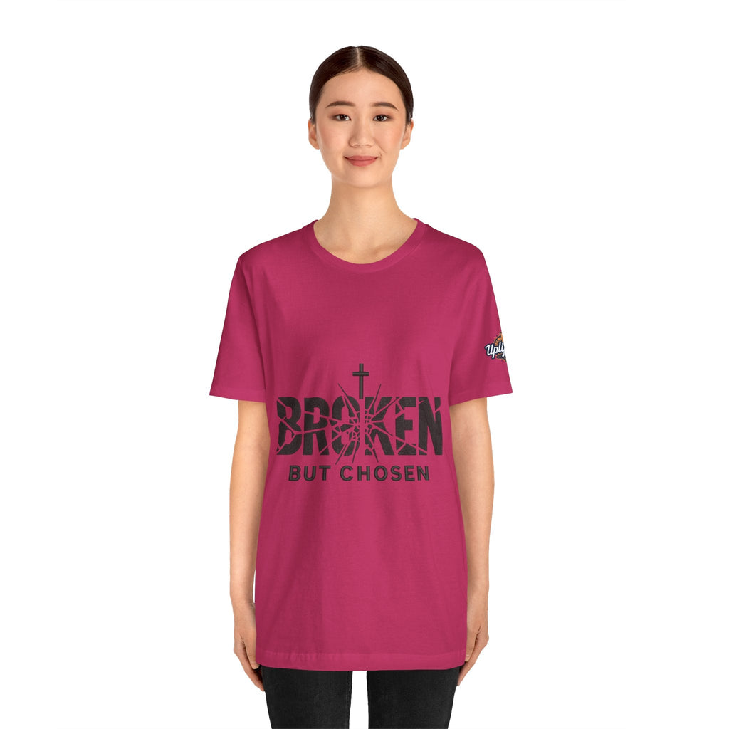 Broken But Chosen T-Shirt — Inspirational Faith Graphic Tee Printify