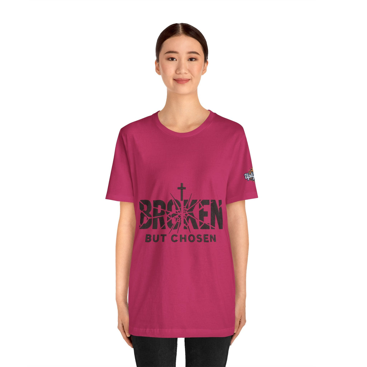 Broken But Chosen T-Shirt — Inspirational Faith Graphic Tee Printify