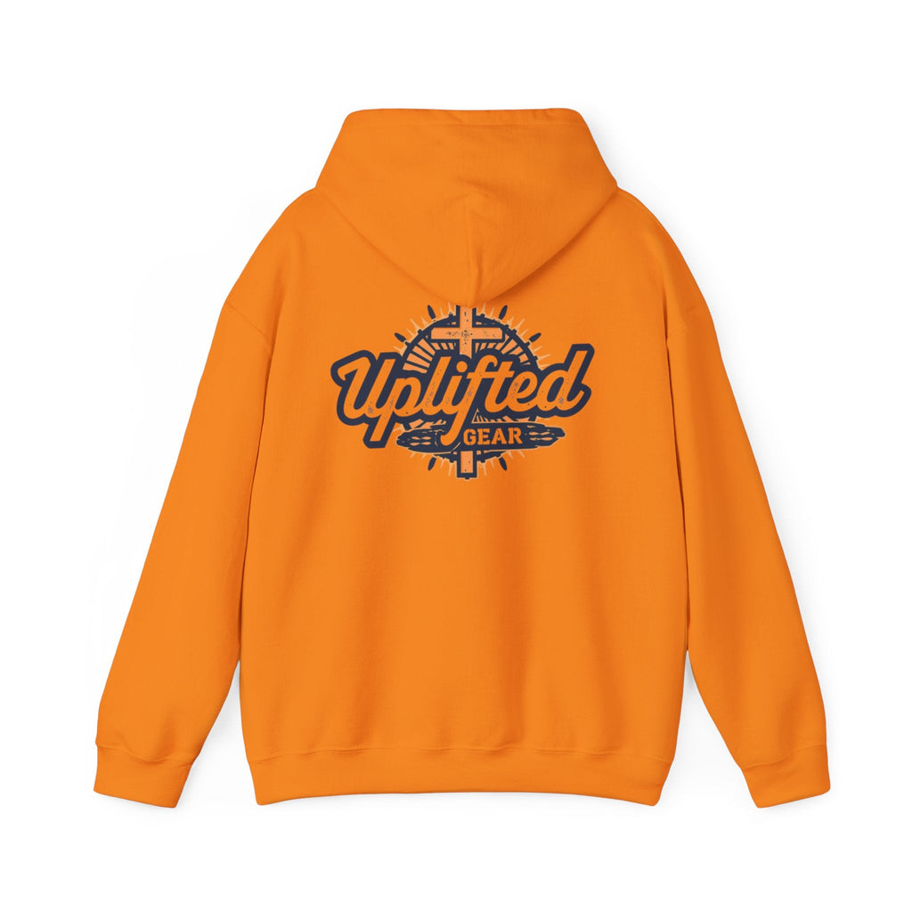 Uplifted Gear Christian Hoodie – Bold Logo Faith Hoodie for Inspired Living Printify