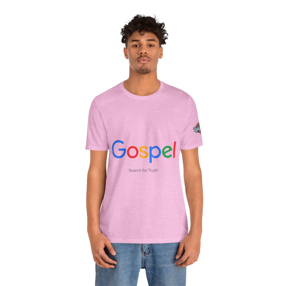 Gospel Graphic Tee — "Gospel" Colorful Logo Christian T-Shirt Printify