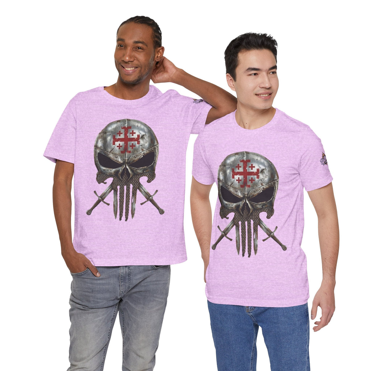 Crusader Knight Christian Skull T-shirt - Warrior Armor of God T-shirt Printify