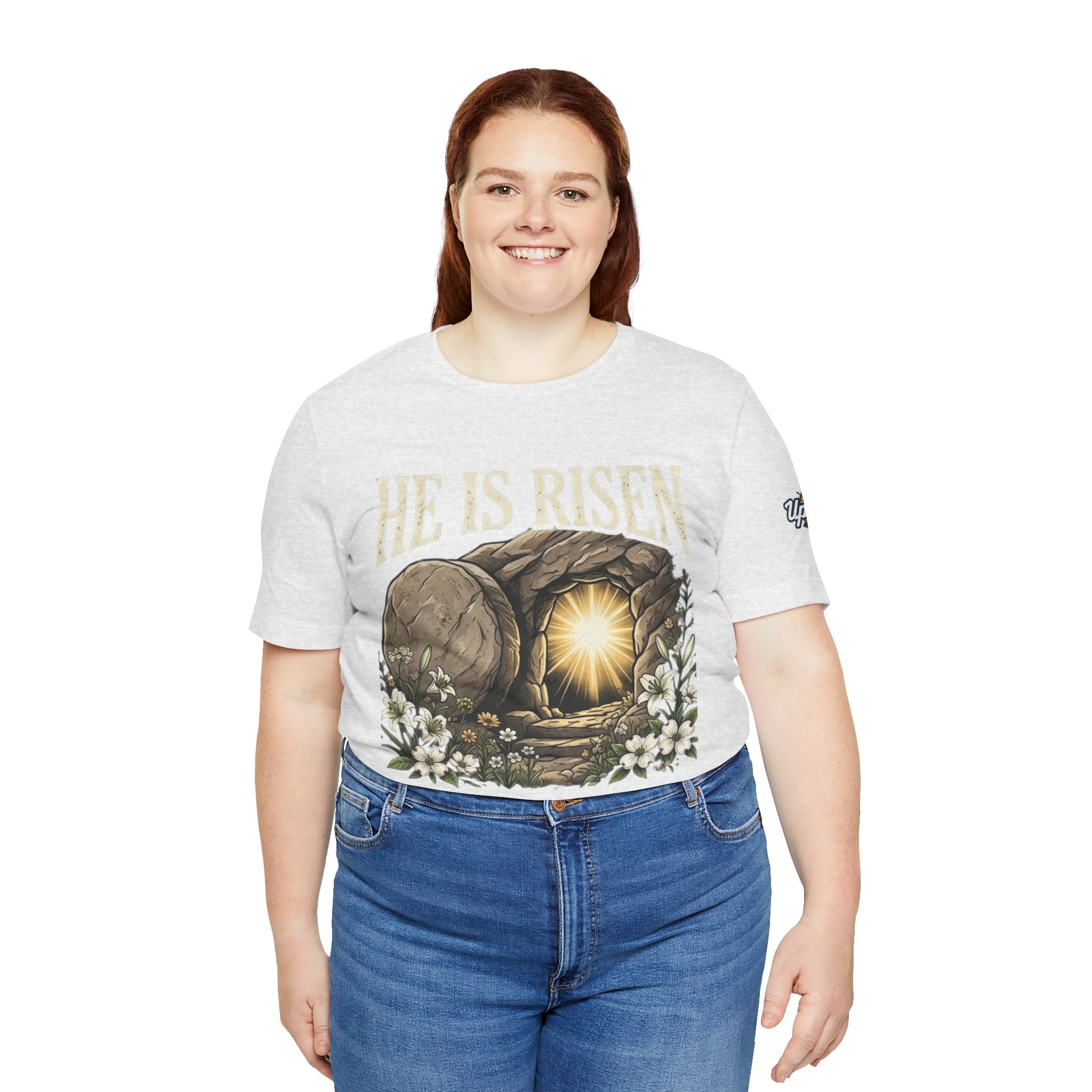 He Is Risen T-Shirt — Jesus Christ Resurrection Easter Tee Printify