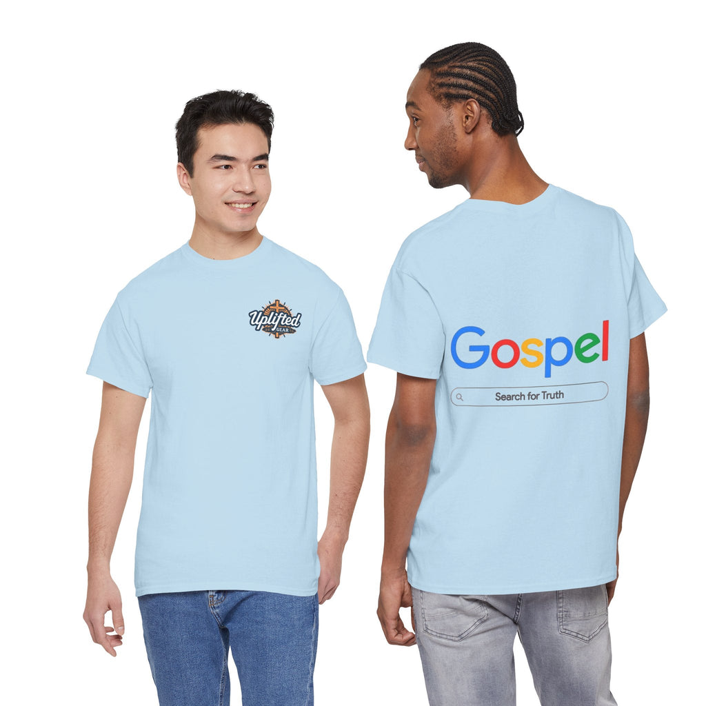 Gospel Graphic Tee — "Gospel" Colorful Logo Christian T-Shirt Printify
