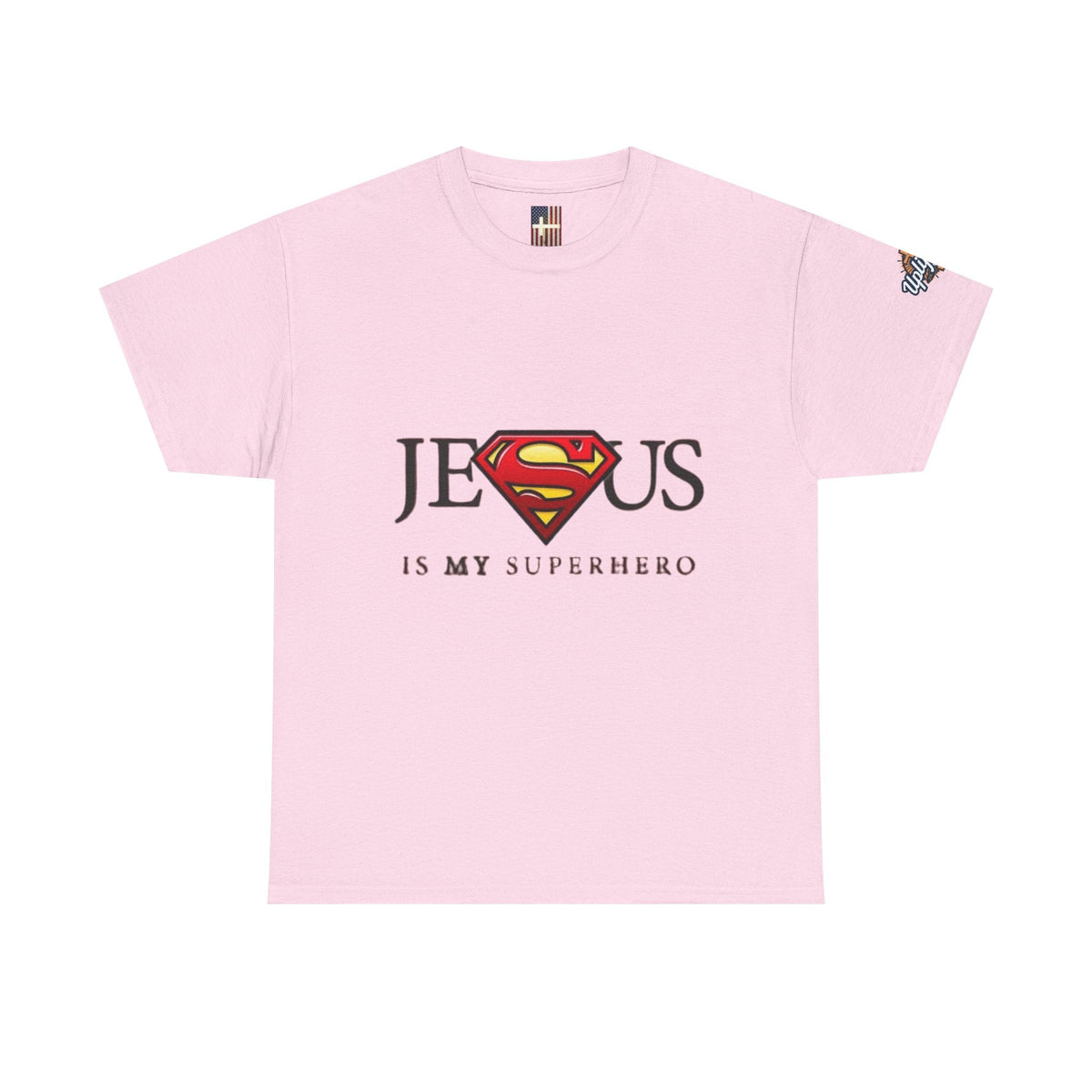 Jesus Is My Superhero T-Shirt — Faith-Based Superman-Inspired Tee Printify