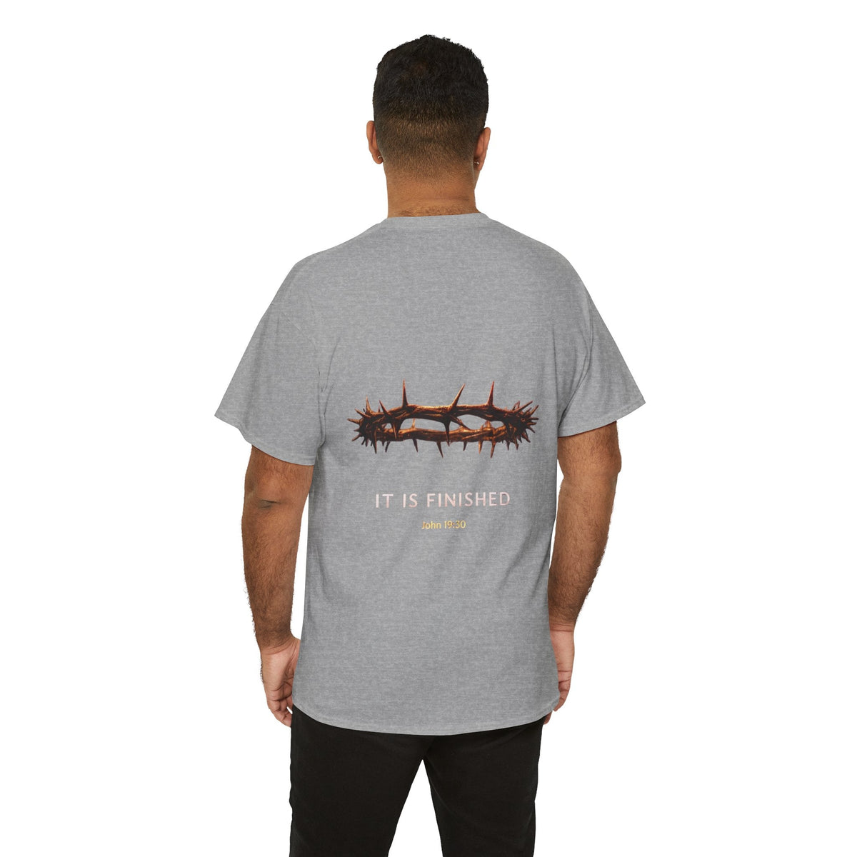 It Is Finished Crown of Thorns Tee — Christian John 19:30 Faith Shirt Printify