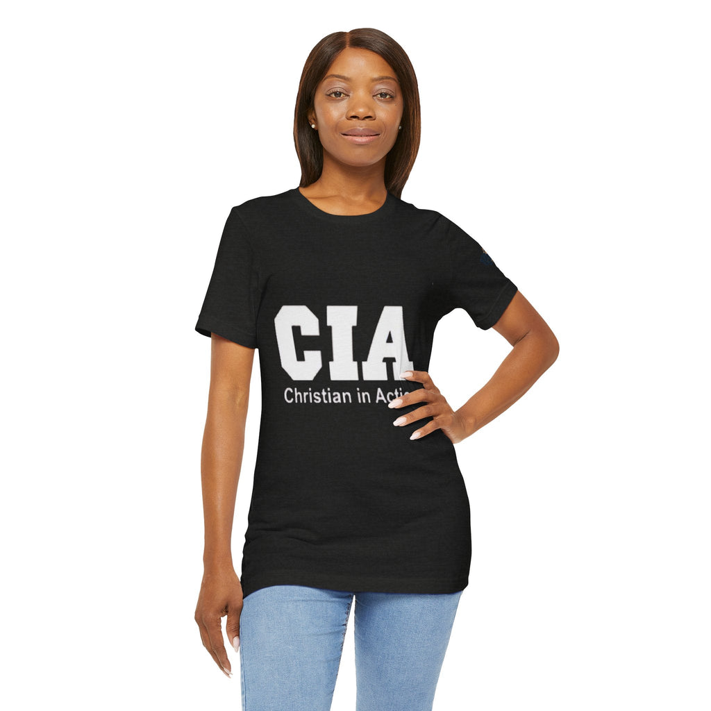 CIA Christian in Action T-shirt - Funny Faith Parody T-shirt - Mission Ready Apparel Printify