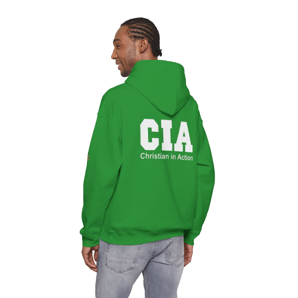 CIA Christian in Action Hoodie - Funny Faith Parody Hoodie - Mission Ready Apparel Printify