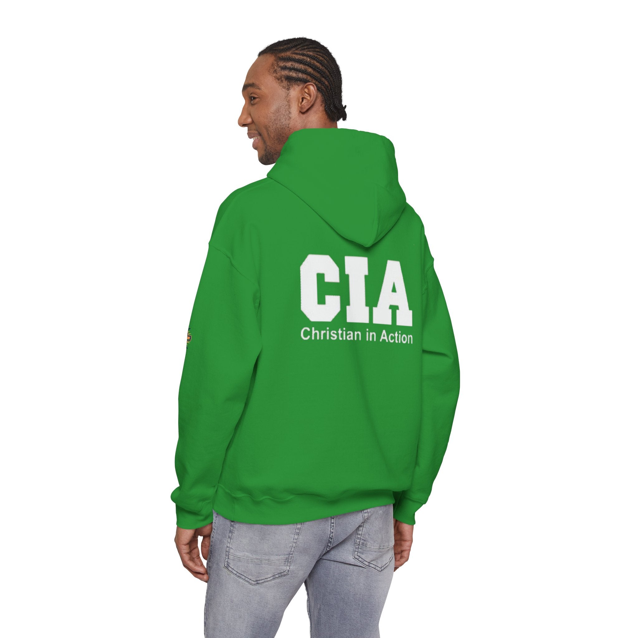 CIA Christian in Action Hoodie - Funny Faith Parody Hoodie - Mission Ready Apparel Printify