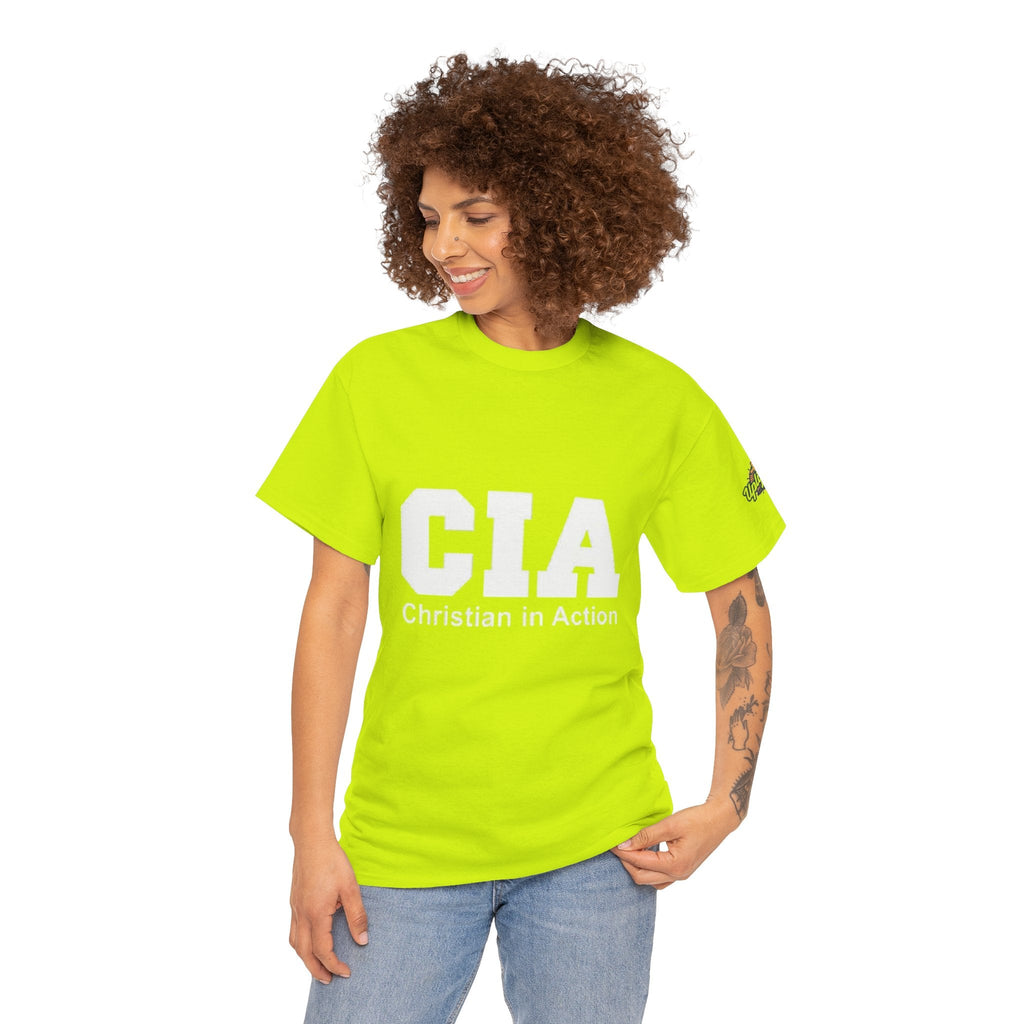 CIA Christian in Action T-shirt - Funny Faith Parody T-shirt - Mission Ready Apparel Printify