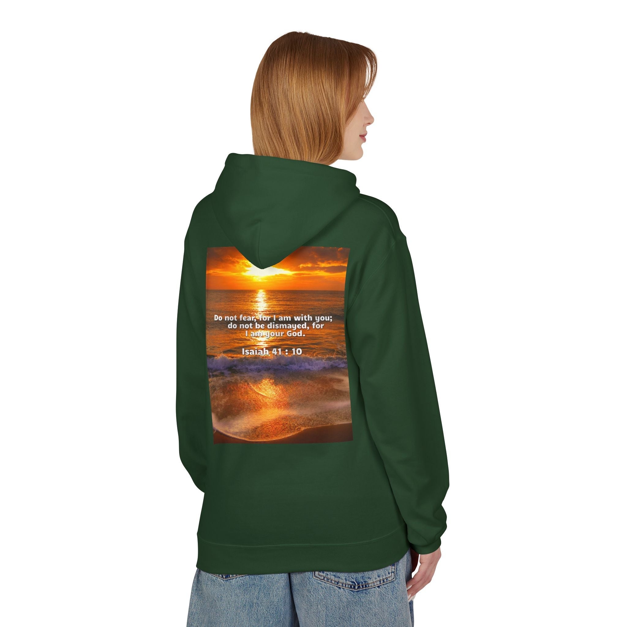 Hoodie - Isaiah 41:10 Bible Verse Religious Design Printify