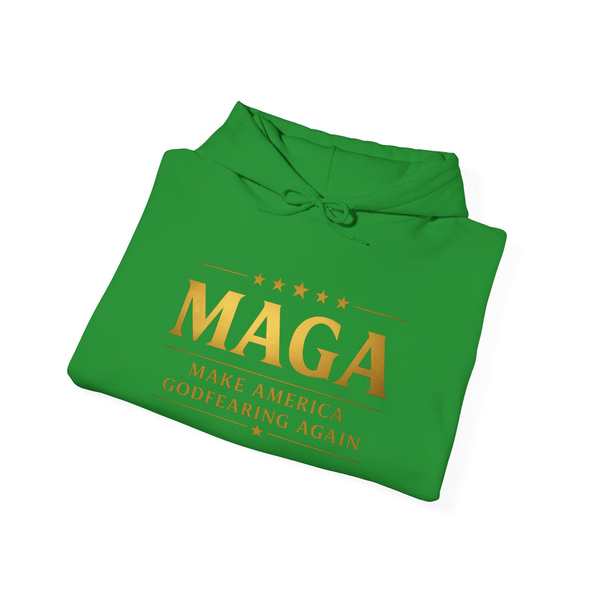 Hoodie - MAGA "Make America Godfearing Again" Political Graphic Hoodie Printify