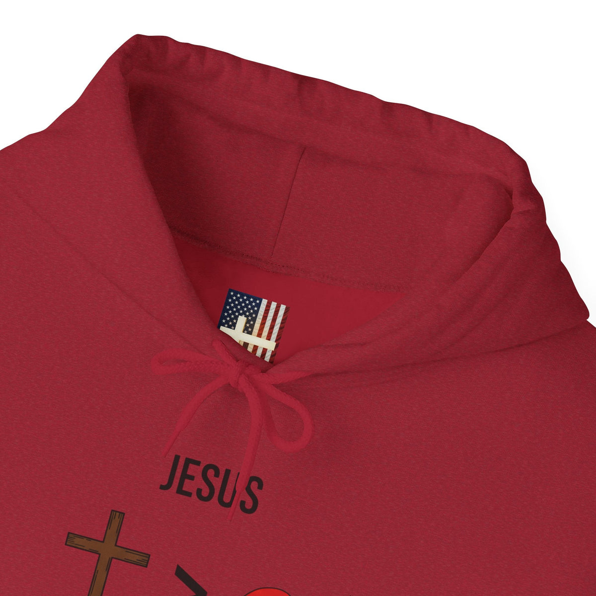 🎄 Jesus > Santa – Minimalist Christian Christmas Hoodie | Bold Faith Over Holiday Tee | Cross vs Santa Hat Design | Uplifted Gear Printify
