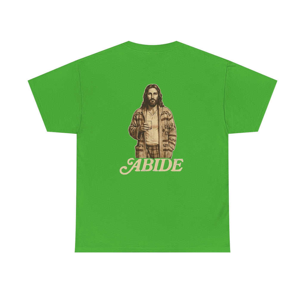 Abide Vintage Jesus Tee — "The Dude" Graphic Christian T-Shirt Printify