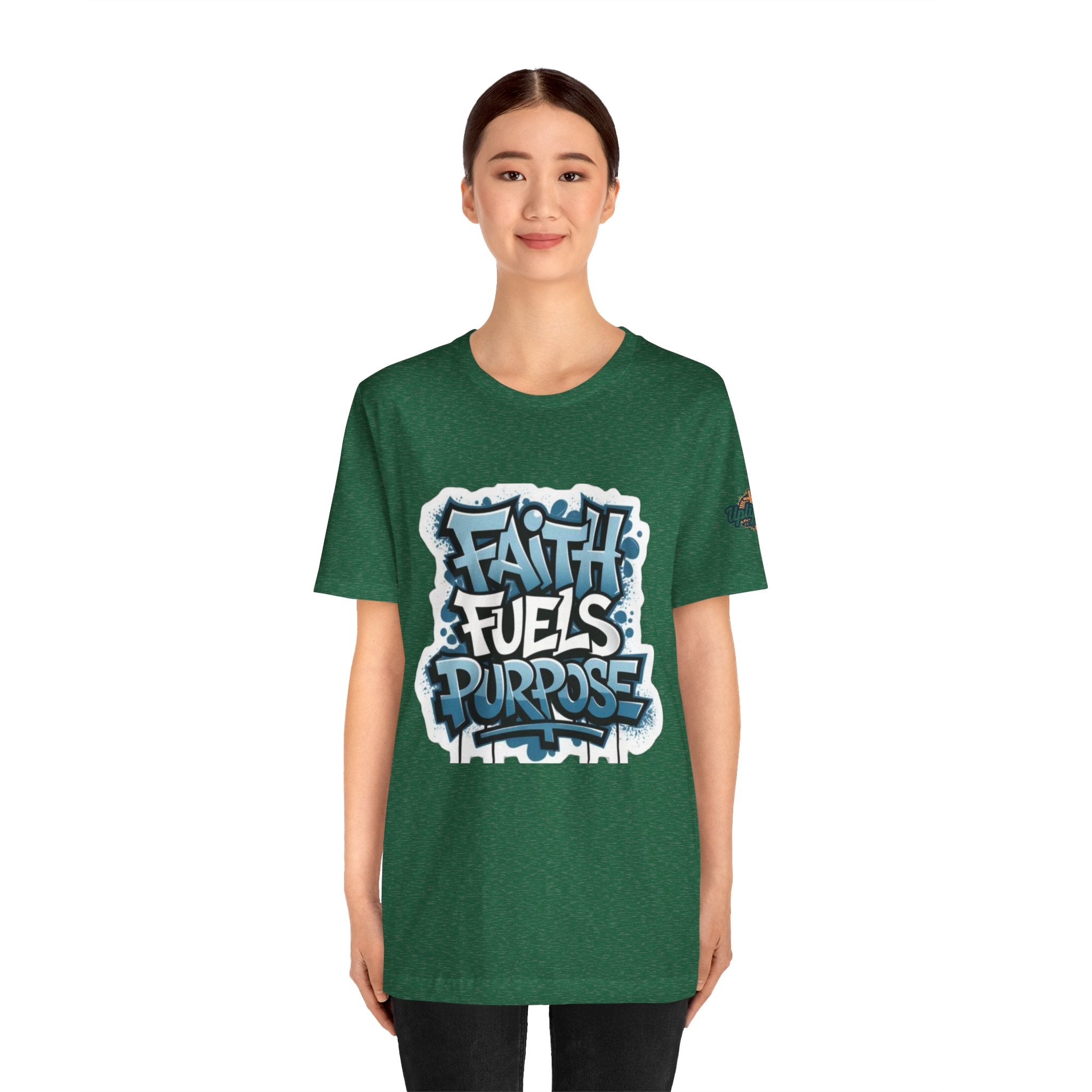 Faith Fuels Purpose T-shirt – Inspirational Christian T-shirt for Divine Drive & Unstoppable Belief Printify