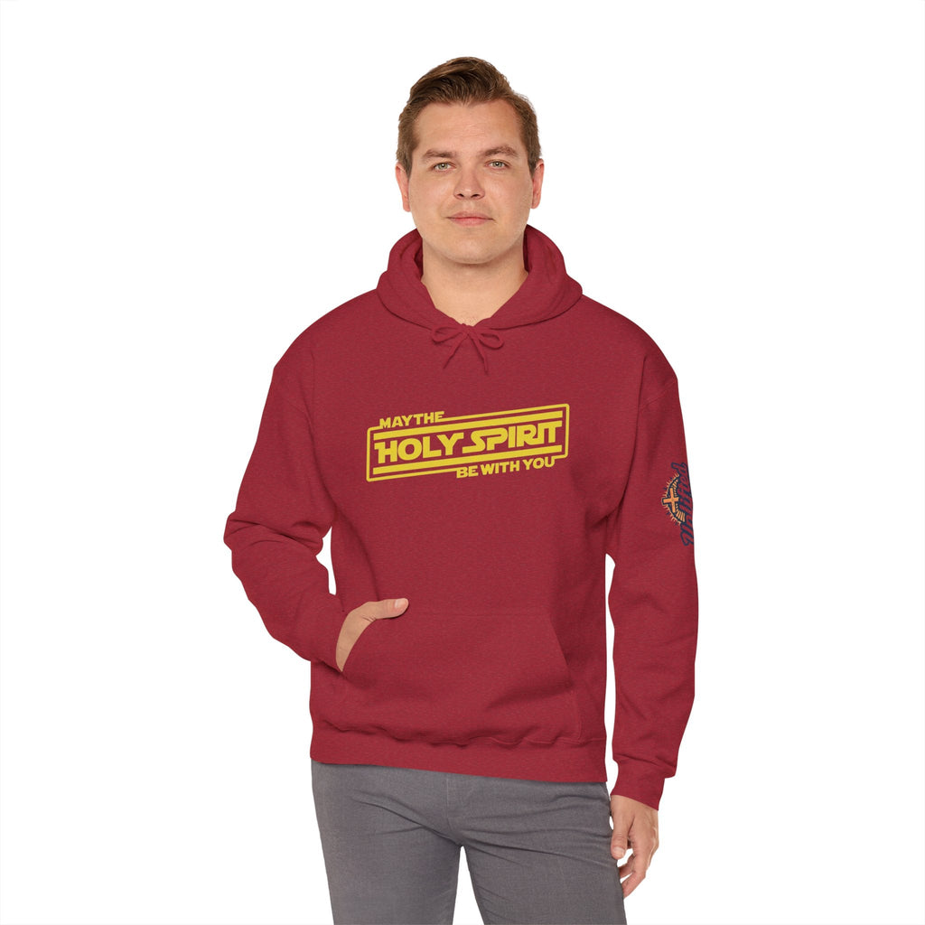 May the Holy Spirit Be With You Hoodie - Christian Star Wars Parody Hoodie Printify