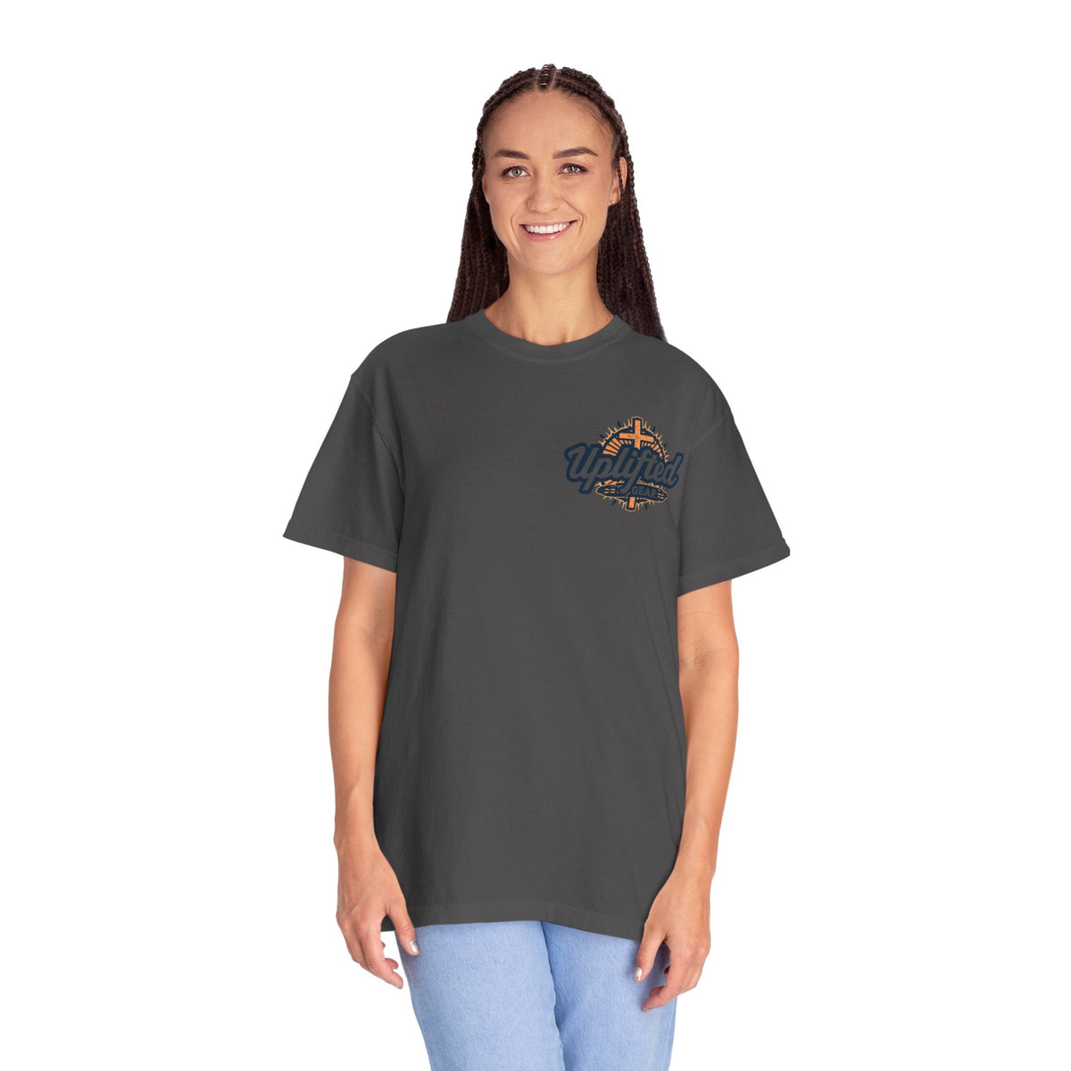 Unashamed T-shirt – Ichthys Jesus Fish & Cross Christian Sweatshirt for Romans 1:16 Bold Faith Printify