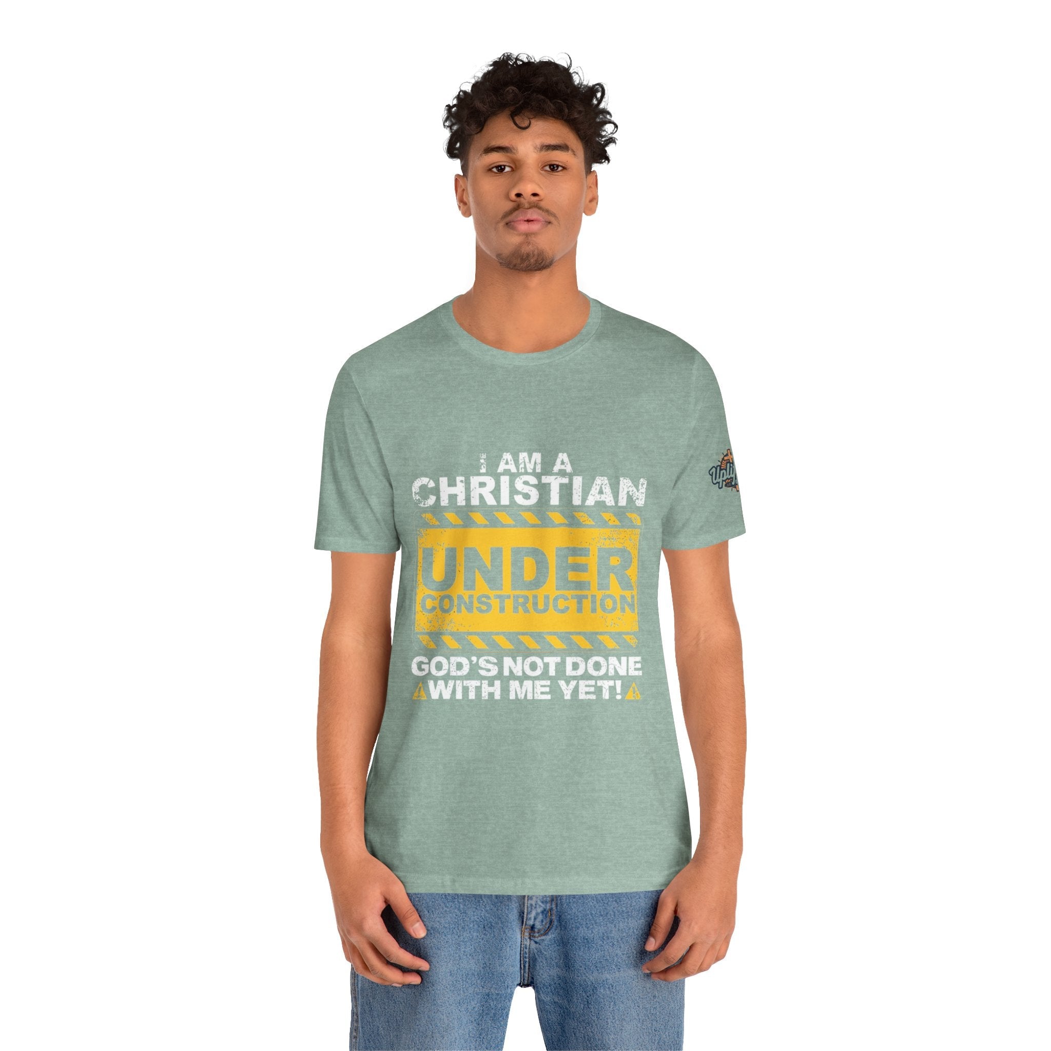 Christian Under Construction T-shirt | God Is Not Done With Me Yet T-shirt Printify