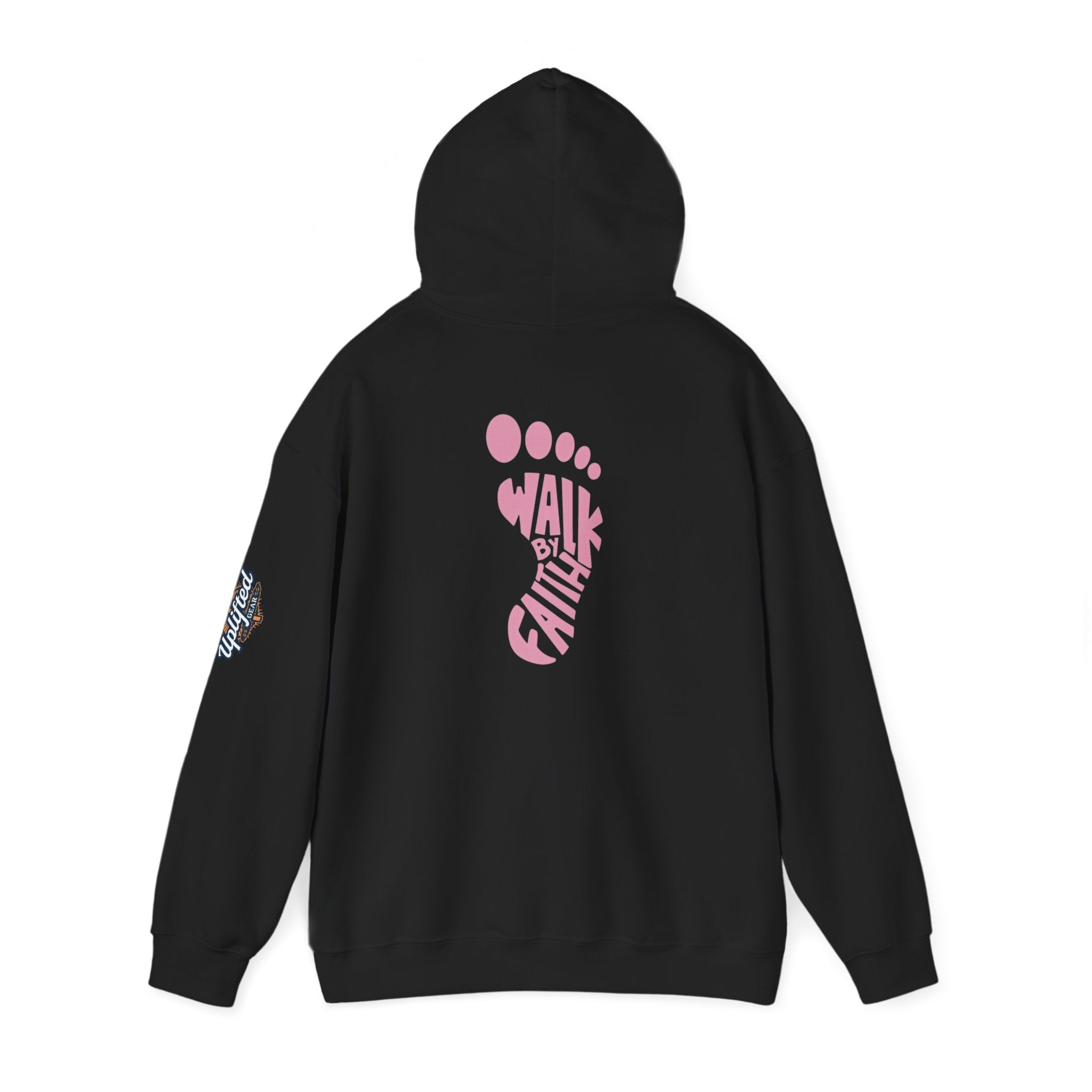 Walk By Faith Footprint Hoodie Printify