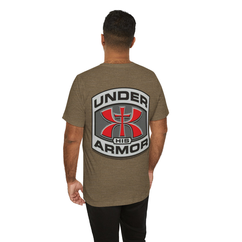 Under HIS Armor Christian T-Shirt — Faith-Inspired Under Armour Style Printify