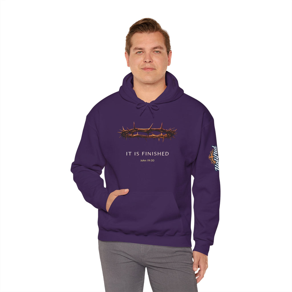 It Is Finished Crown of Thorns Hoodie — Christian John 19:30 Faith Hoodie Printify