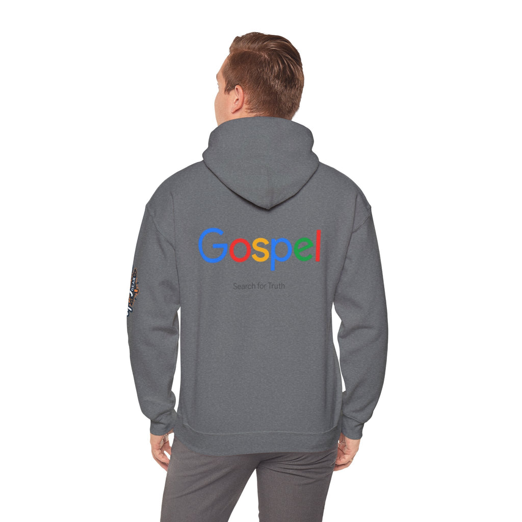 Gospel Hoodie — "Search for Truth" Christian Faith Pullover Printify