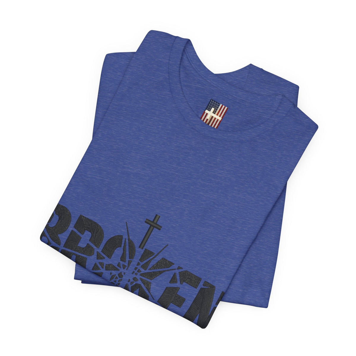 Broken But Chosen T-Shirt — Inspirational Faith Graphic Tee Printify