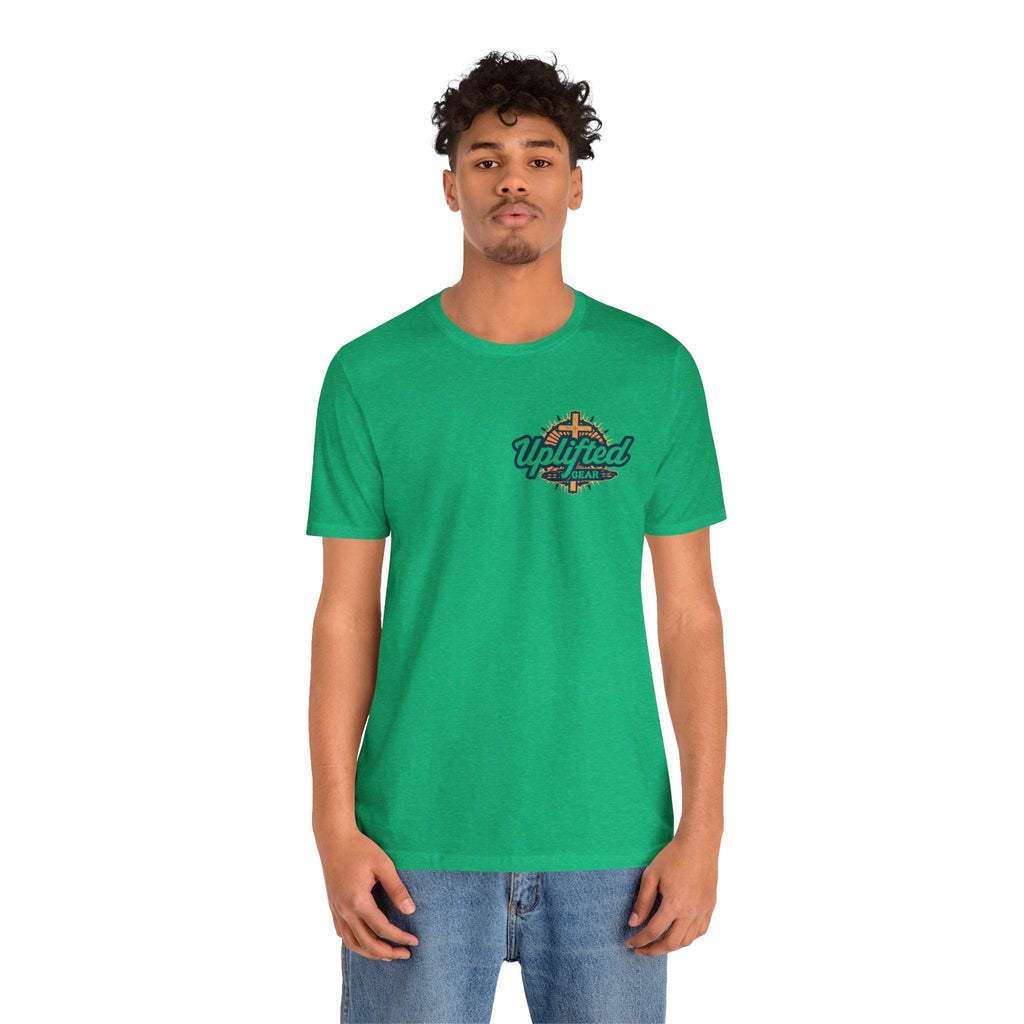 Religious Graphic Tee with Armor Of God Design Unisex Jersey Short Sleeve Tee Printify