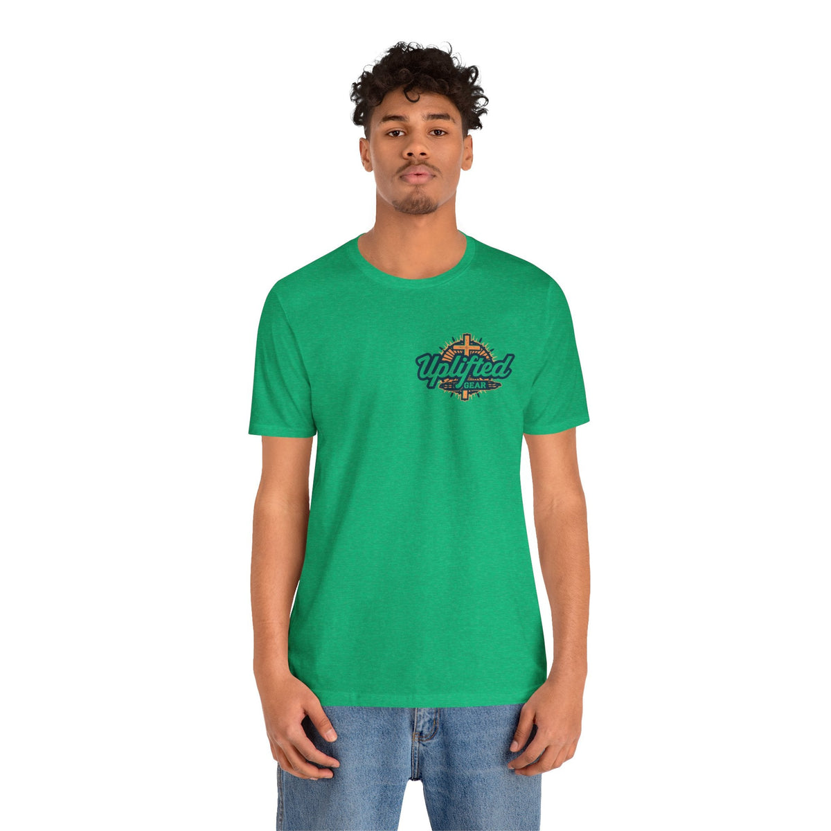 Religious Graphic Tee with Armor Of God Design Unisex Jersey Short Sleeve Tee Printify