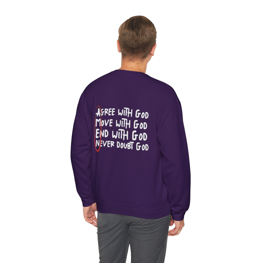 AMEN Acronym Sweatshirt – Always Agree with God Move with God End with God Never Doubt God Christian Hoodie for Unwavering Faith Printify