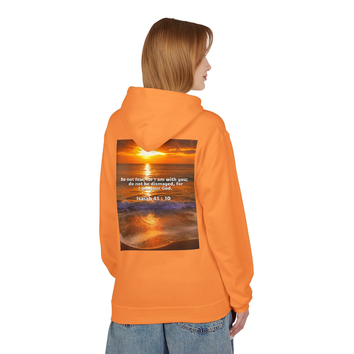 Hoodie - Isaiah 41:10 Bible Verse Religious Design Printify