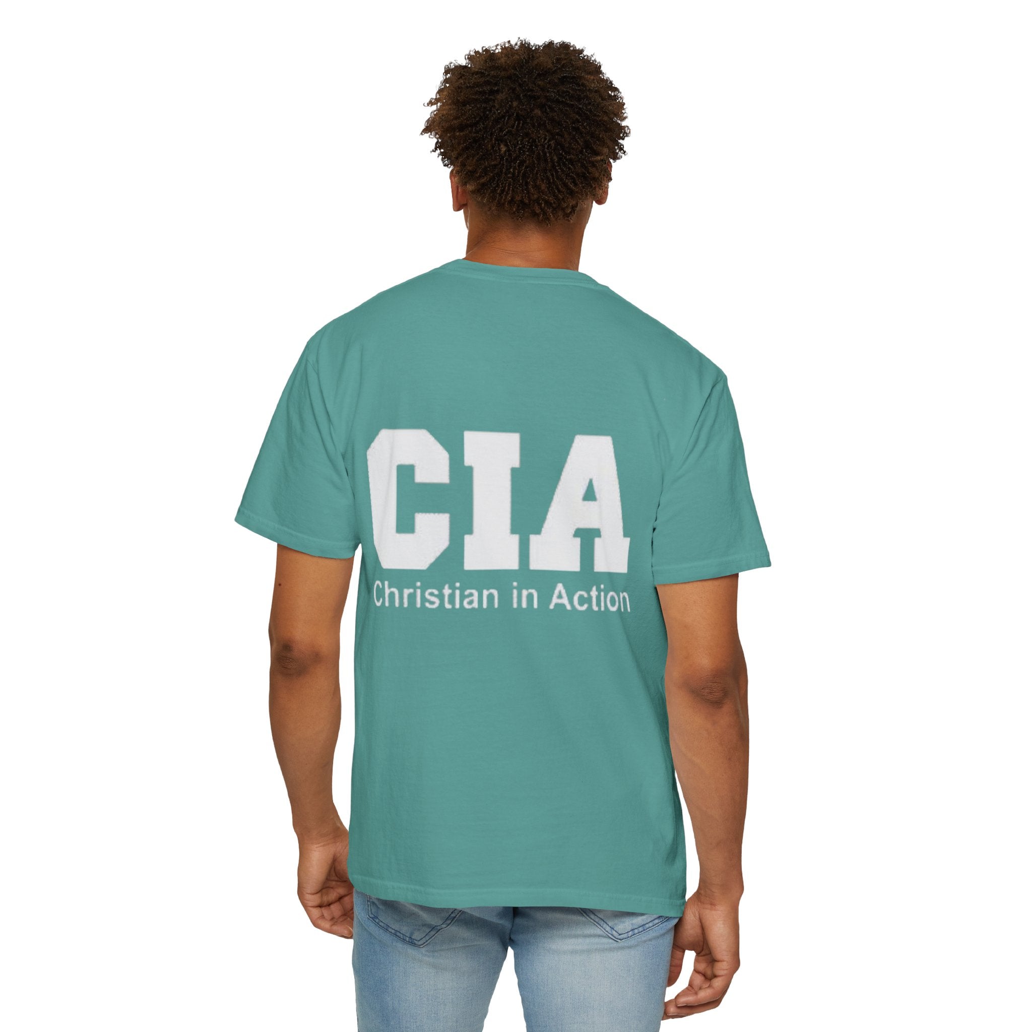 CIA Christian in Action T-shirt - Funny Faith Parody T-shirt - Mission Ready Apparel Printify