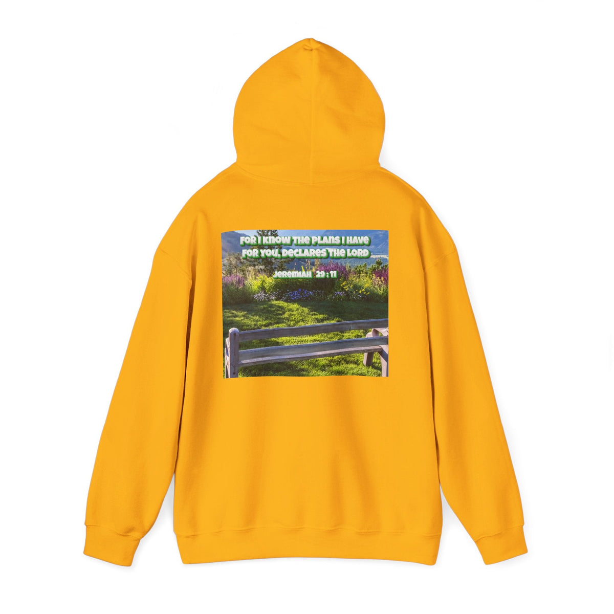 Bible Verse Unisex Heavy Blend™ Hooded Sweatshirt - Jeremiah 29 : 11 Printify
