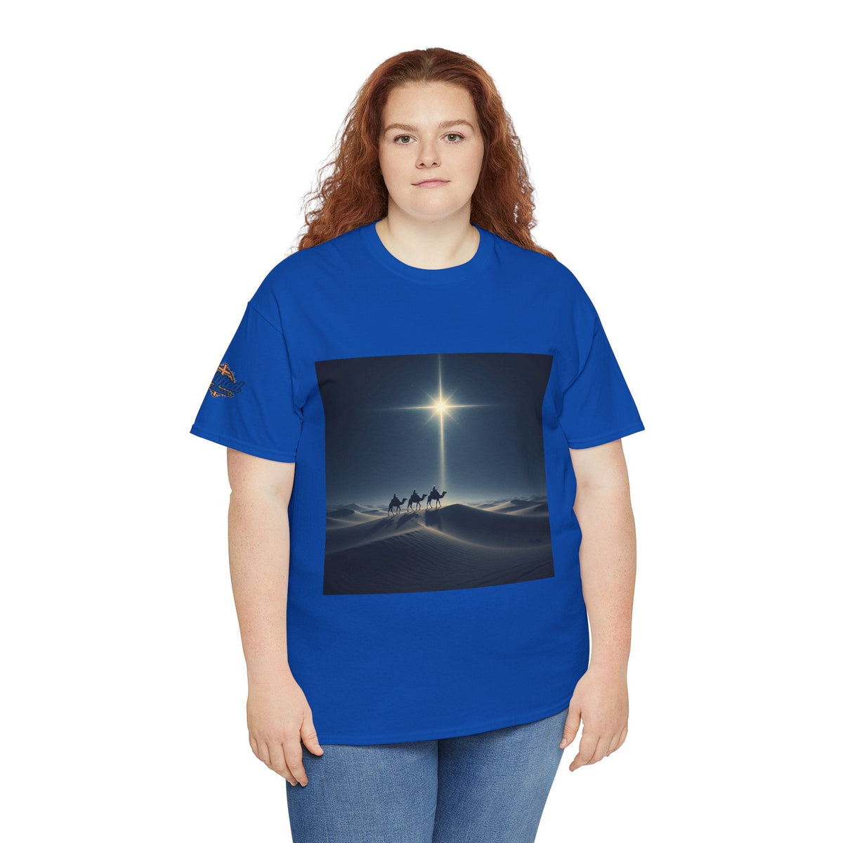 3 Wise Men T-shirt – Magi Camels Nativity Journey Christian Christmas T-shirt for Epiphany Faith & Holy Night Printify