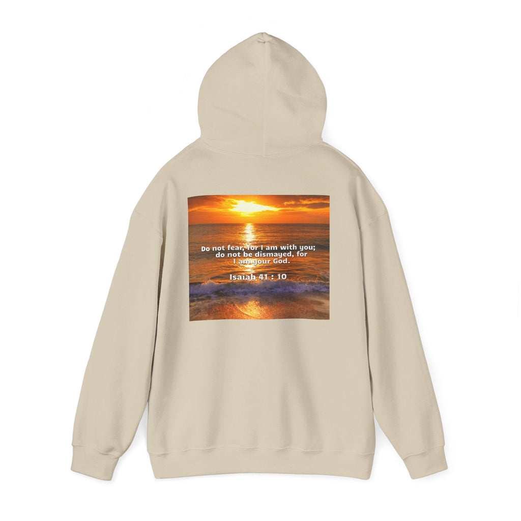 Bible Verse Unisex Heavy Blend™ Hooded Sweatshirt - Isaiah 41 : 10 Printify