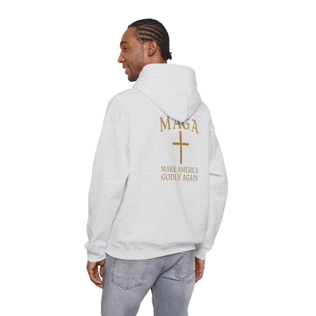 Make America Godly Again Hoodie – MAGA Christian Patriotic Sweatshirt for Biblical Values & Freedom Printify