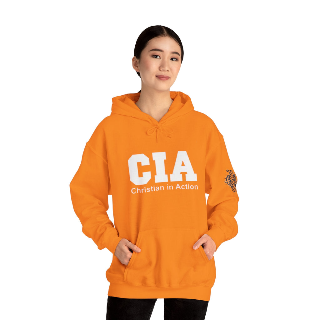 CIA Christian in Action Hoodie - Funny Faith Parody Hoodie - Mission Ready Apparel Printify