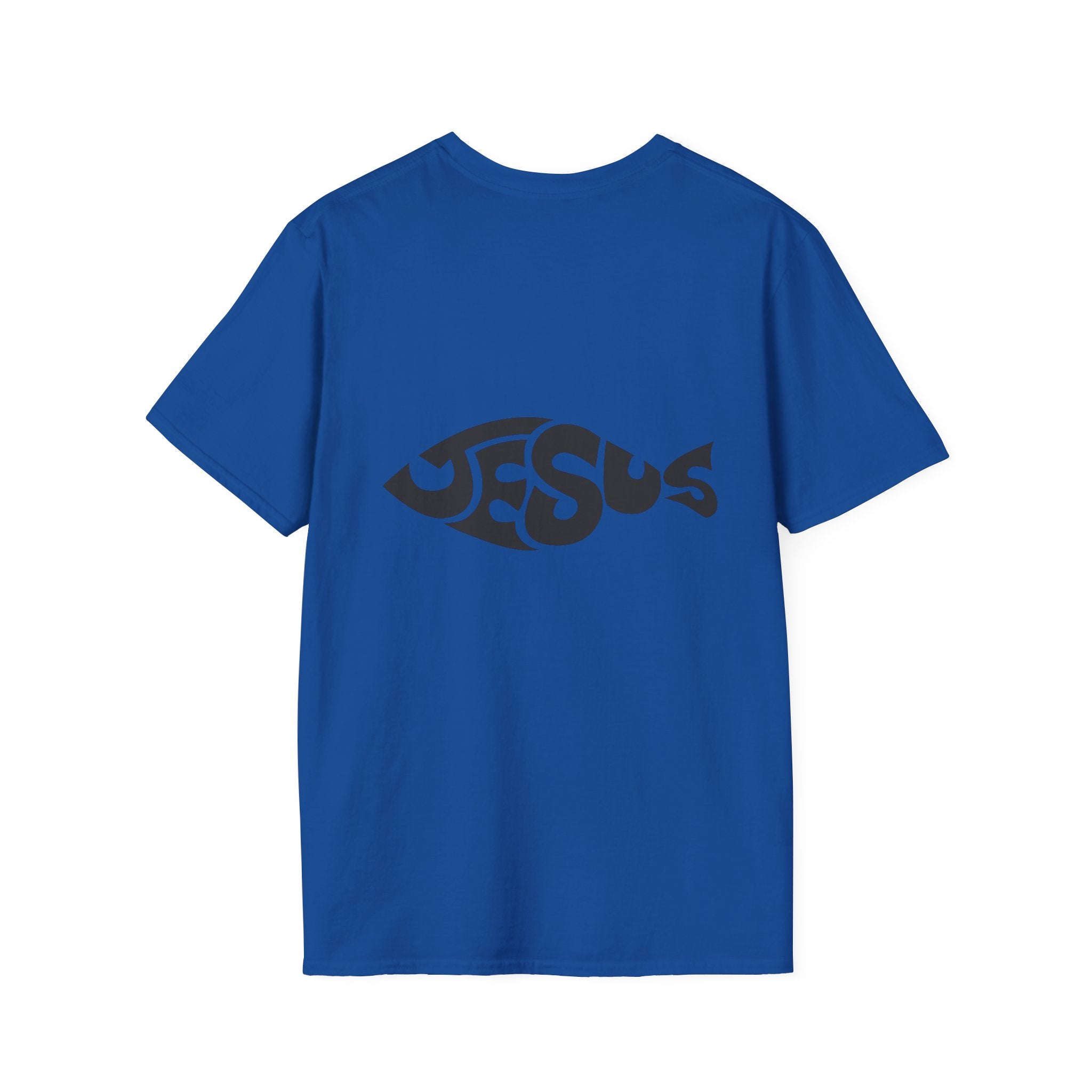 Ichthus Jesus Fish T-shirt - Jesus Word Art - Christian Faith Symbol T-shirt Printify