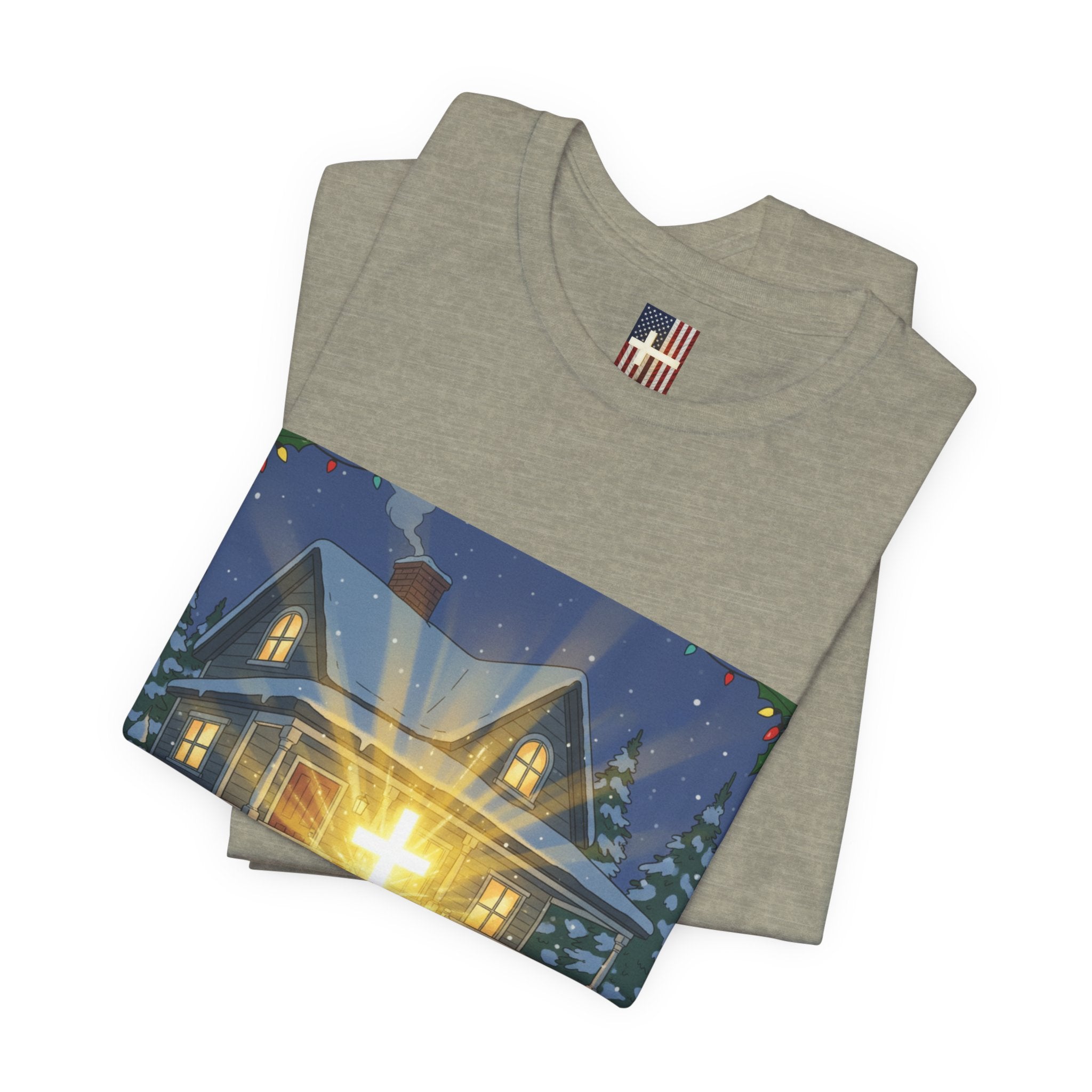 A Major Award This Christmas T-shirt – Fragile Leg Lamp Parody Cross Unboxing Christian T-shirt for Hilarious Faith & Holiday Glow Printify